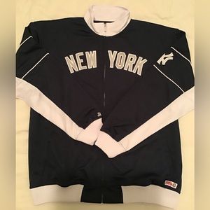 New York Yankees Stitches Mens Navy Varsity Zip Up Jacket XL